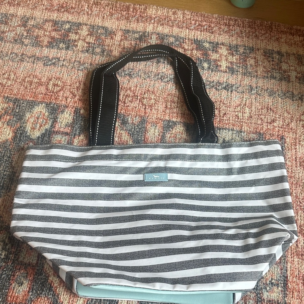 Scout Black and White Striped Tote